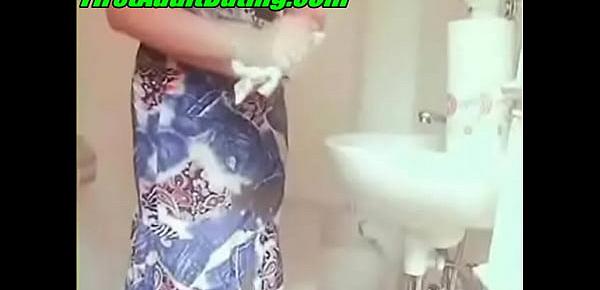 Cute redhead Voyeur bathroom masturbating amateur teen